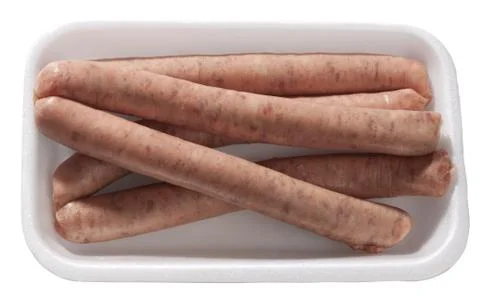 Raw sausage Stock Photos