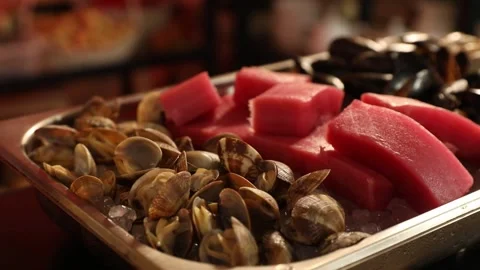 Raw Seafood 11 Stock Footage 312943062