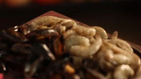 Raw Seafood 5 Stock Footage 312943049