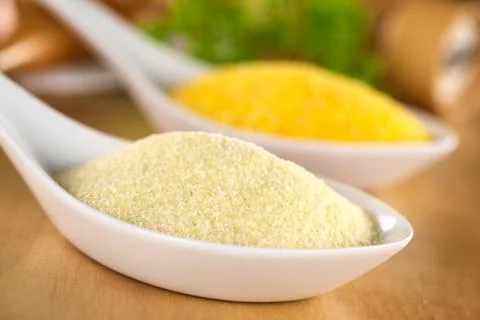 Raw semolina Stock Photos