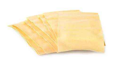 Raw sheets of lasagna Stock Photos