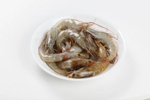 Raw shrimp Stock Photos