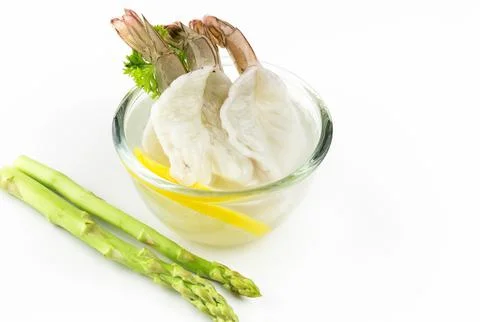 Raw shrimp Stock Photos