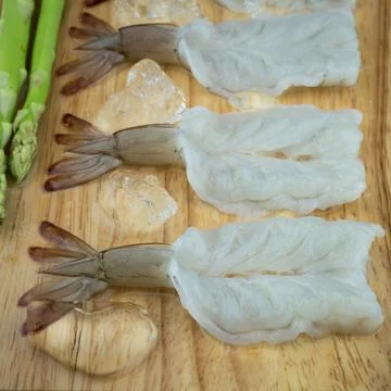 Raw shrimp Foto stock