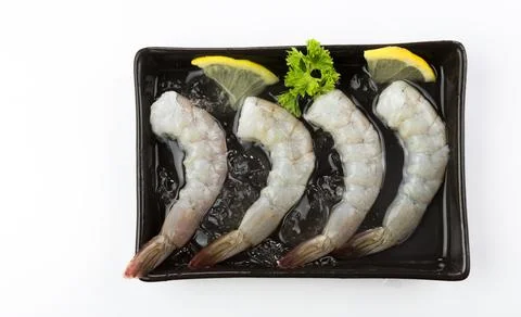 Raw shrimp Stock Photos