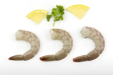 Raw shrimp Stock Photos