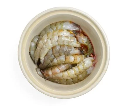 Raw shrimps Stock-Fotos