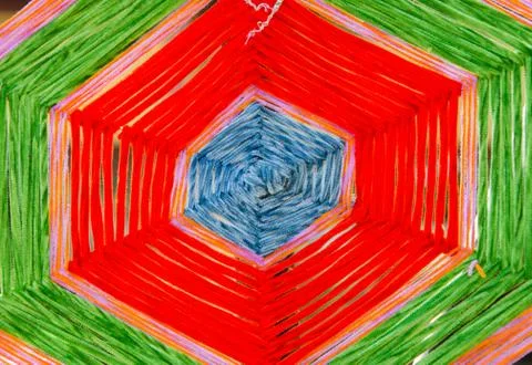 Raw silk thread for background Stock Photos