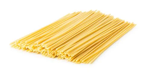Raw slim spaghetti Stock Photos