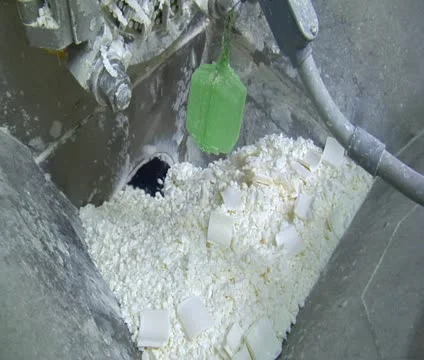 Raw soap enters grinder Stock Footage 21597552