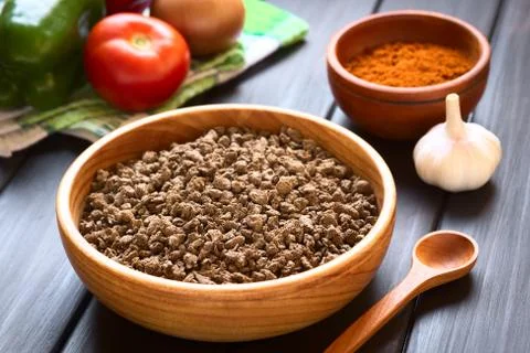 Raw Soy Meat Stock Photos