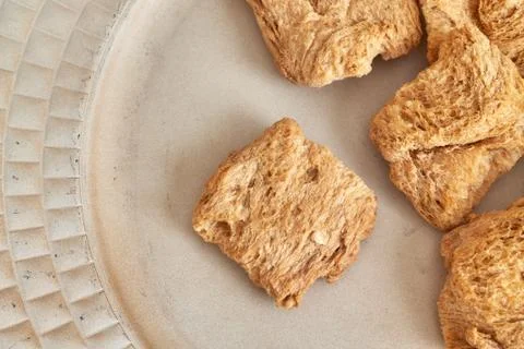 Raw soy meat Stock Photos
