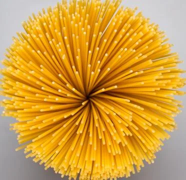 Raw spaghetti closeup Foto stock