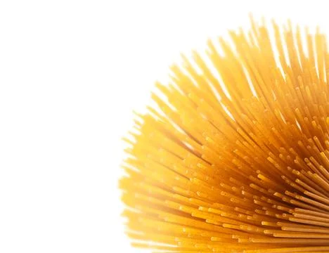 Raw spaghetti closeup Stock Photos