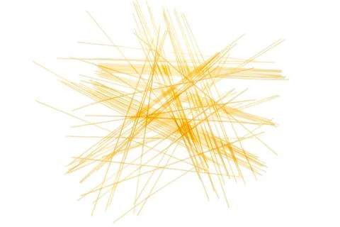 Raw spaghetti, isolated on white Stock Photos