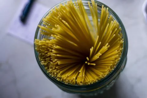 Raw Spaghetti Stock Photos