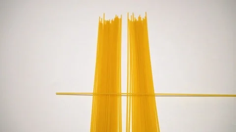 Raw spaghetti on white background. 5 Stock Footage 98154577