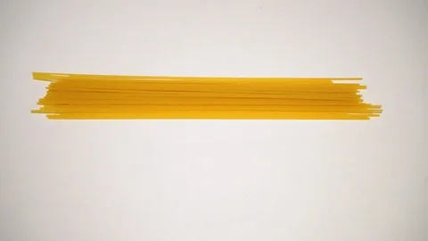 Raw spaghetti on white background. 6 Stock Footage 98154560
