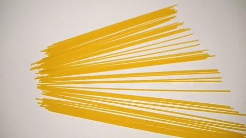 Raw spaghetti on white background. 9 Stock Footage 98154539