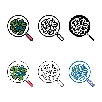 Raw spinach color icon forms vector Stock Illustration
