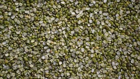 Raw split Mung beans Stock Footage 152205827