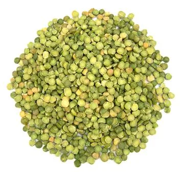 Raw split peas isolated Stock Photos