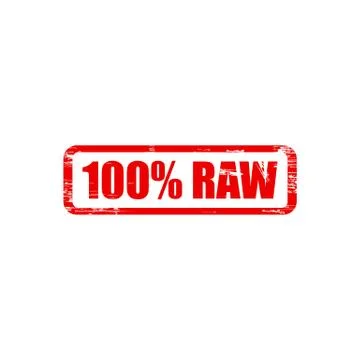Raw stamp sign text red. Stock Illustration