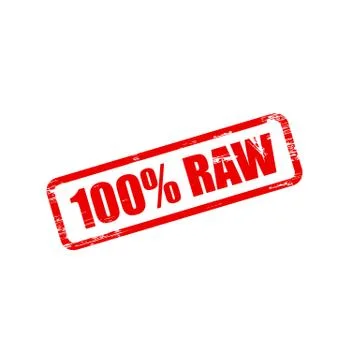 Raw stamp sign text red. Stock Illustration