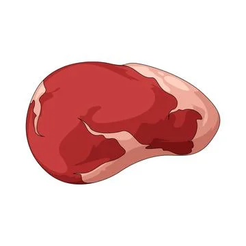 Raw steak illustration Stock Illustration