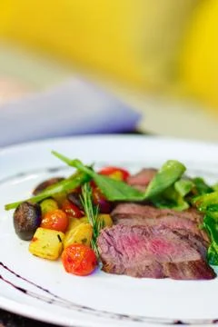 Raw steak Foto stock