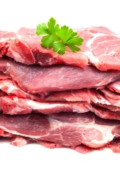 Raw steaks Stock Photos