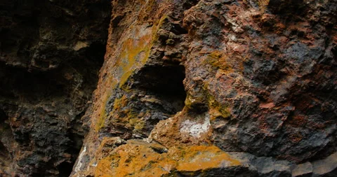 Raw stone Texture in the Cave Stock Footage 291765747