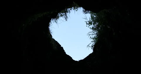 Raw stone Texture in the Cave Stock Footage 291766207