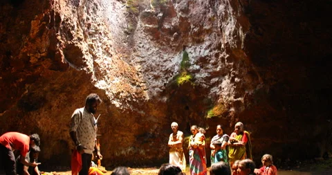 Raw stone Texture in the Cave 스톡 동영상 291766240