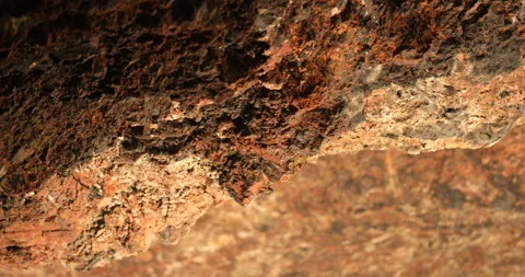 Raw stone Texture in the Cave Stock Footage 291767168