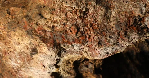 Raw stone Texture in the Cave Stock Footage 291772106
