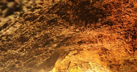 Raw stone Texture in the Cave Stock Footage 291914147