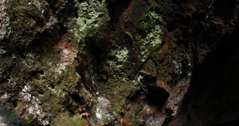 Raw stone Texture in the Cave Stock Footage 291927244