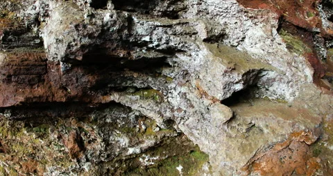 Raw stone Texture in the Cave Stock Footage 291929290