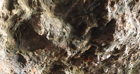 Raw stone Texture in the Cave Stock Footage 291936739