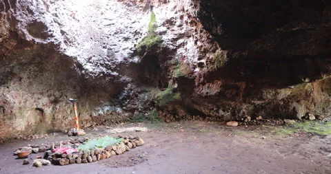 Raw stone Texture in the Cave Stock Footage 291937819