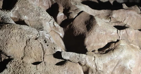 Raw stone Texture in the Cave Stock Footage 335611291