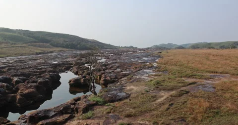 Raw stone Water fall at rural area Vidéo 335429405