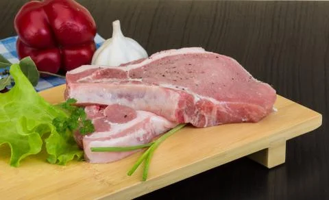 Raw t-bone steak Stock Photos