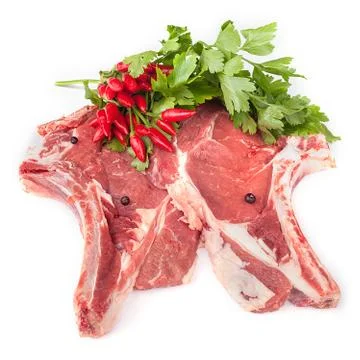 Raw T-Bone Steaks Фото
