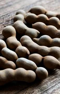 Raw tamarind fruit Stock Photos