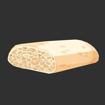 Raw tempeh block Ilustración de archivo