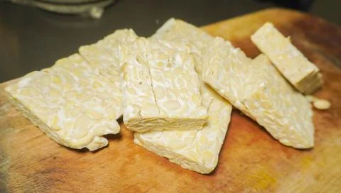 Raw tempeh Stock Photos