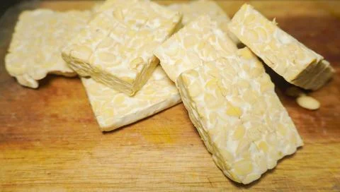 Raw tempeh Stock Photos