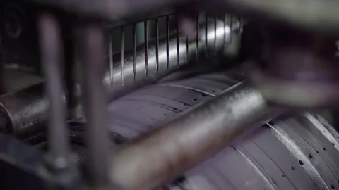 Raw Tire Process in the factory Stock Footage 248524136